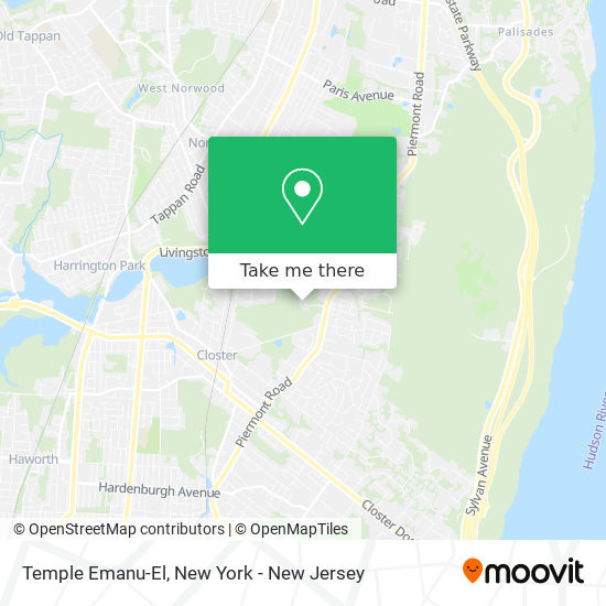 Temple Emanu-El map