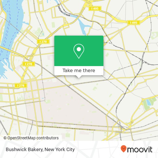 Bushwick Bakery map