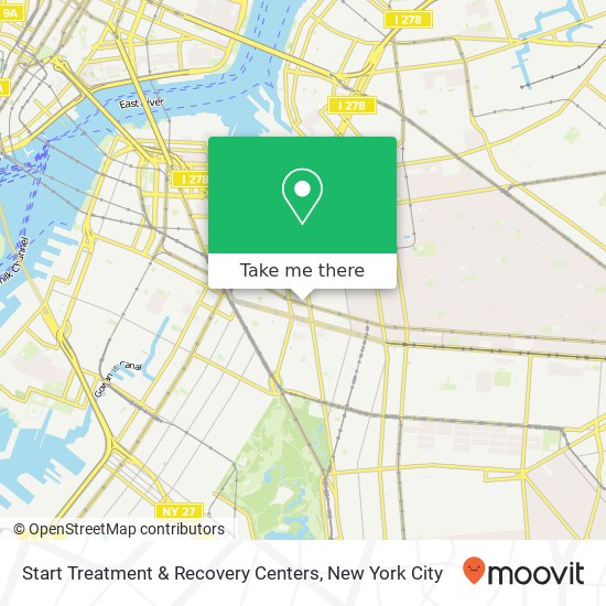 Start Treatment & Recovery Centers map