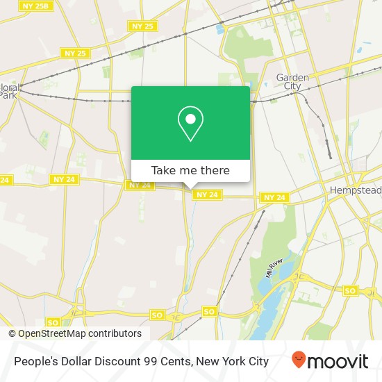 People's Dollar Discount 99 Cents map