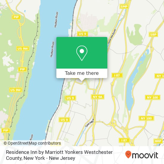 Residence Inn by Marriott Yonkers Westchester County map