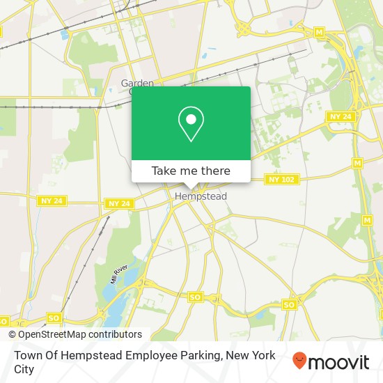 Town Of Hempstead Employee Parking map