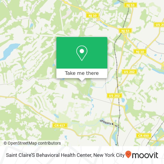 Saint Claire’S Behavioral Health Center map
