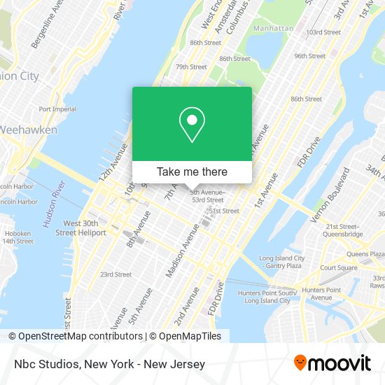 Mapa de Nbc Studios