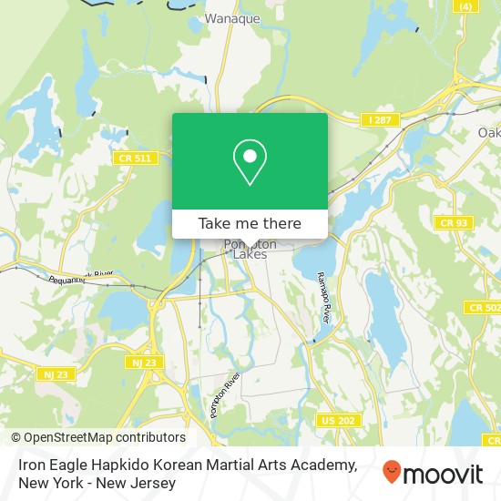 Mapa de Iron Eagle Hapkido Korean Martial Arts Academy