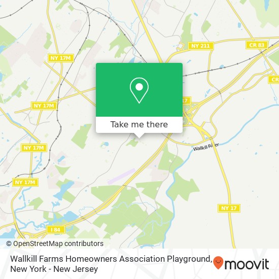 Mapa de Wallkill Farms Homeowners Association Playground