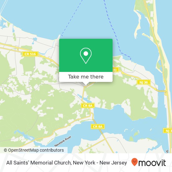 Mapa de All Saints' Memorial Church