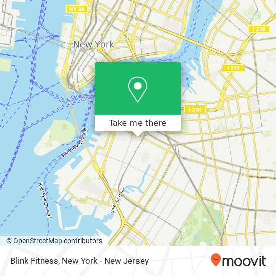 Blink Fitness map