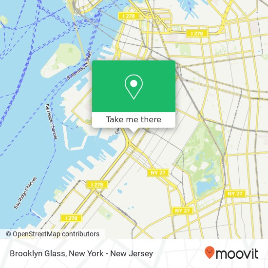 Brooklyn Glass map