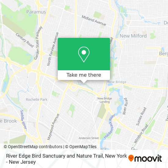 River Edge Bird Sanctuary and Nature Trail map