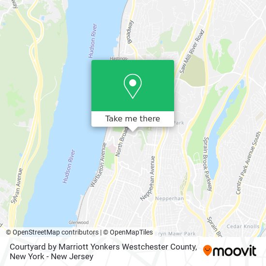 Mapa de Courtyard by Marriott Yonkers Westchester County