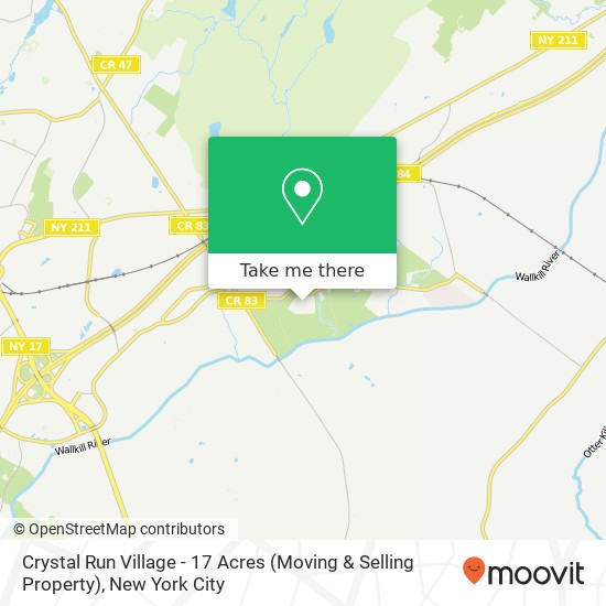 Mapa de Crystal Run Village - 17 Acres (Moving & Selling Property)