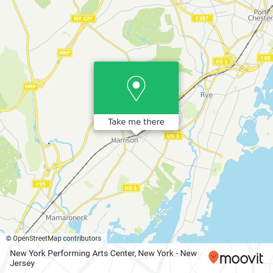 New York Performing Arts Center map