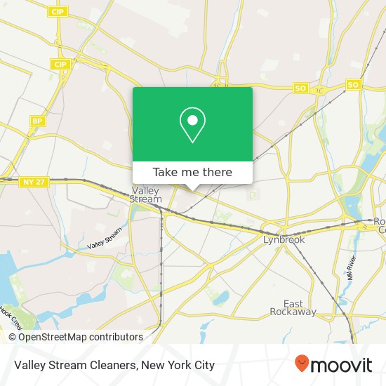 Valley Stream Cleaners map