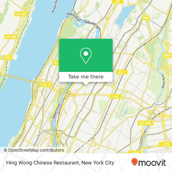 Mapa de Hing Wong Chinese Restaurant