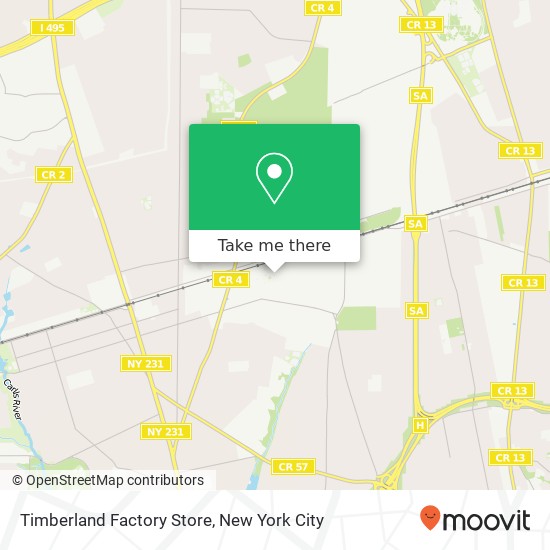 Timberland Factory Store map