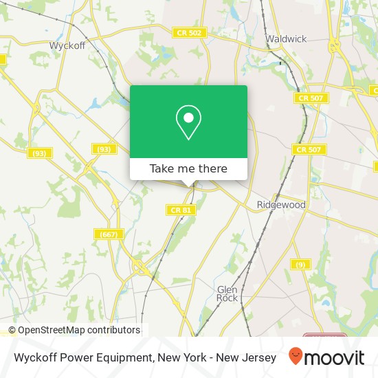 Mapa de Wyckoff Power Equipment