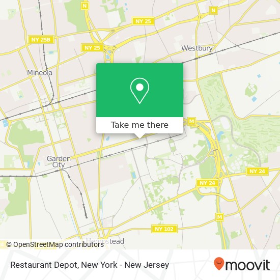 Restaurant Depot map