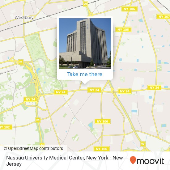 Mapa de Nassau University Medical Center