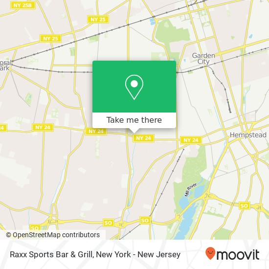 Raxx Sports Bar & Grill map