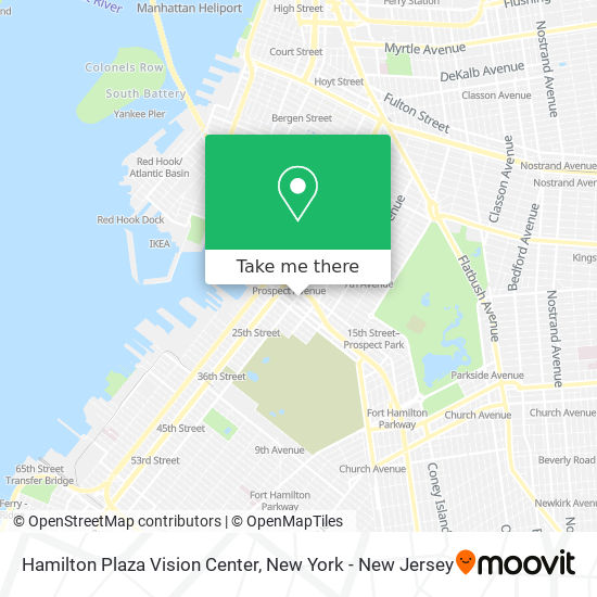 Hamilton Plaza Vision Center map