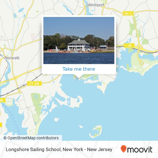 Longshore Sailing School map