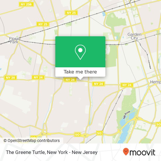 The Greene Turtle map