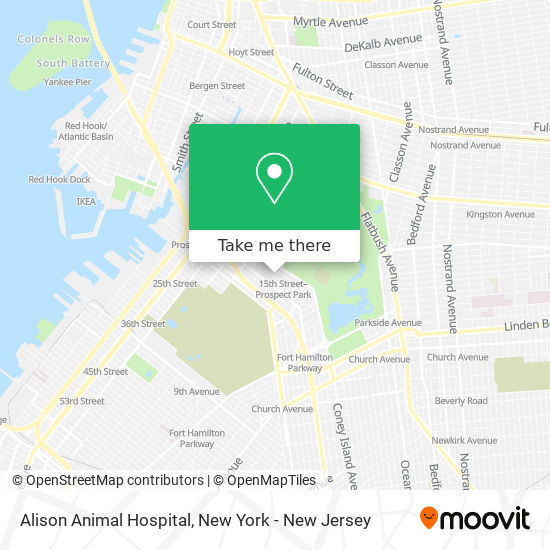 Mapa de Alison Animal Hospital