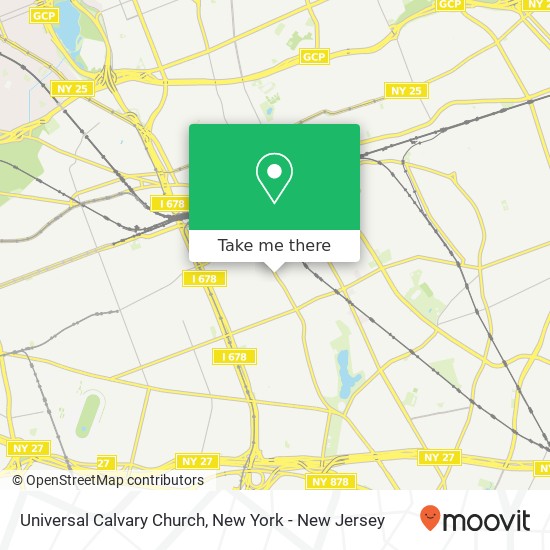 Universal Calvary Church map
