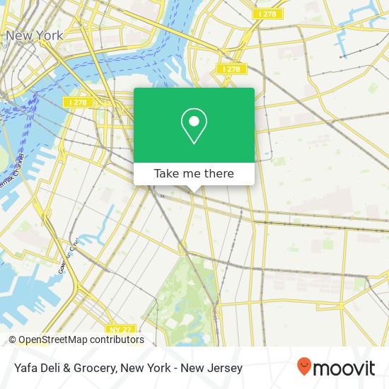 Mapa de Yafa Deli & Grocery