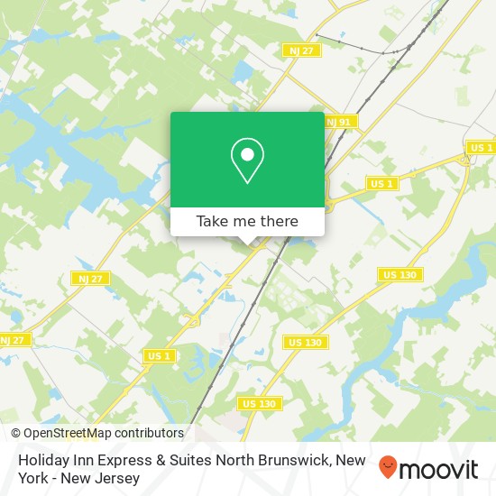 Mapa de Holiday Inn Express & Suites North Brunswick