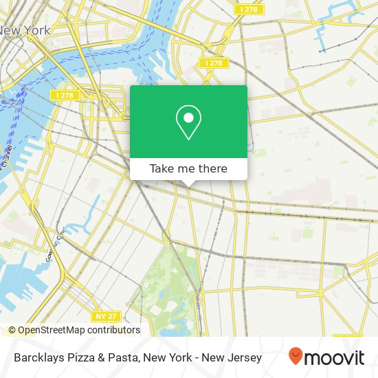 Mapa de Barcklays Pizza & Pasta