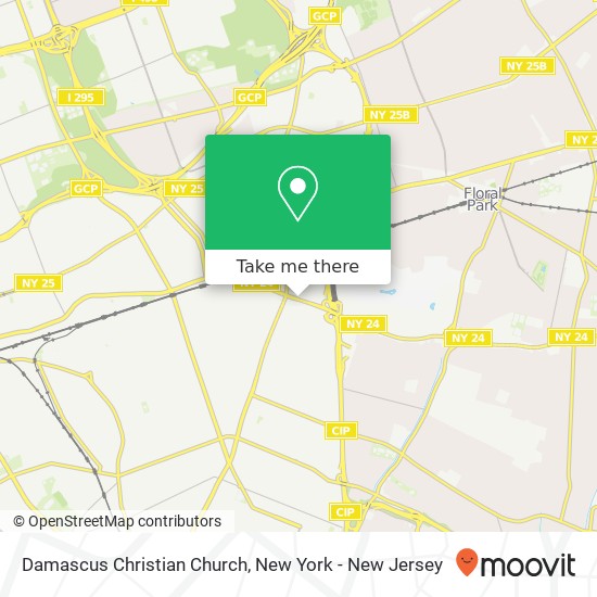 Damascus Christian Church map