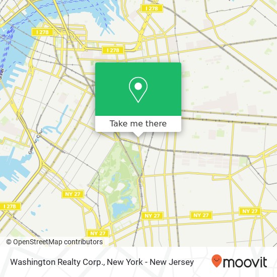 Washington Realty Corp. map
