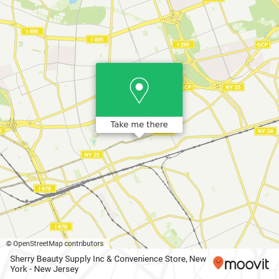 Mapa de Sherry Beauty Supply Inc & Convenience Store