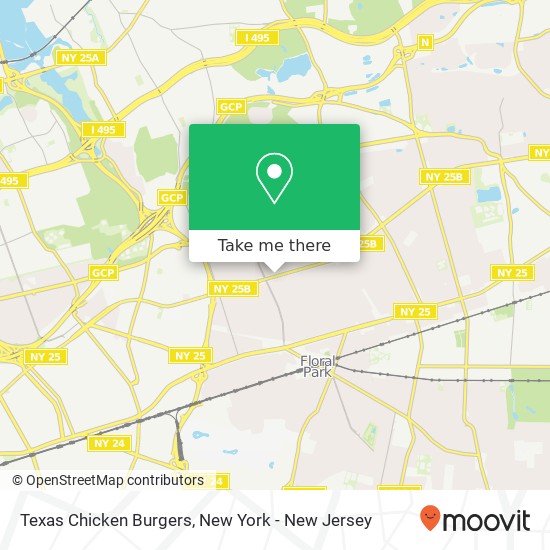 Texas Chicken Burgers map