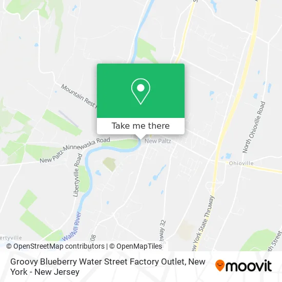 Groovy Blueberry Water Street Factory Outlet map