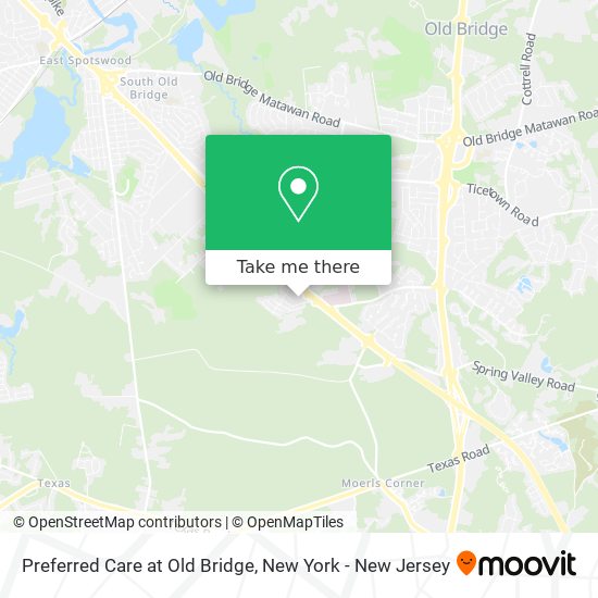 Preferred Care at Old Bridge map