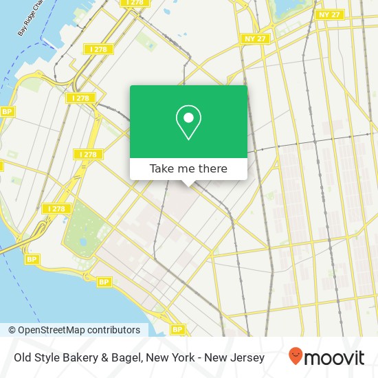 Old Style Bakery & Bagel map