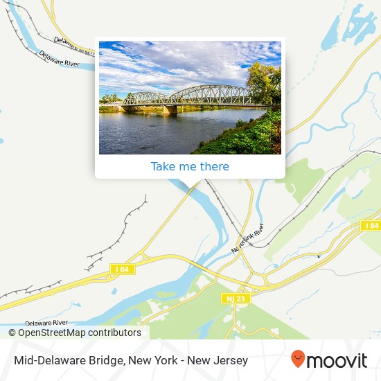 Mapa de Mid-Delaware Bridge