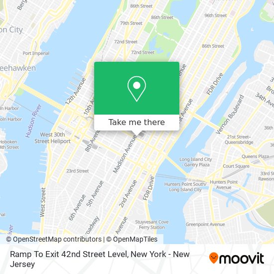 Ramp To Exit 42nd Street Level map