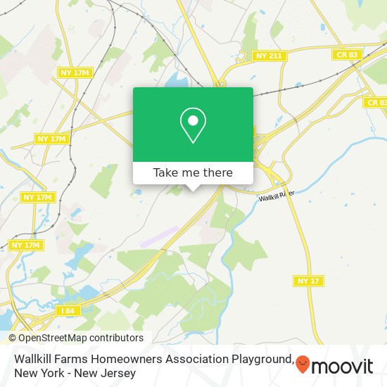 Wallkill Farms Homeowners Association Playground map