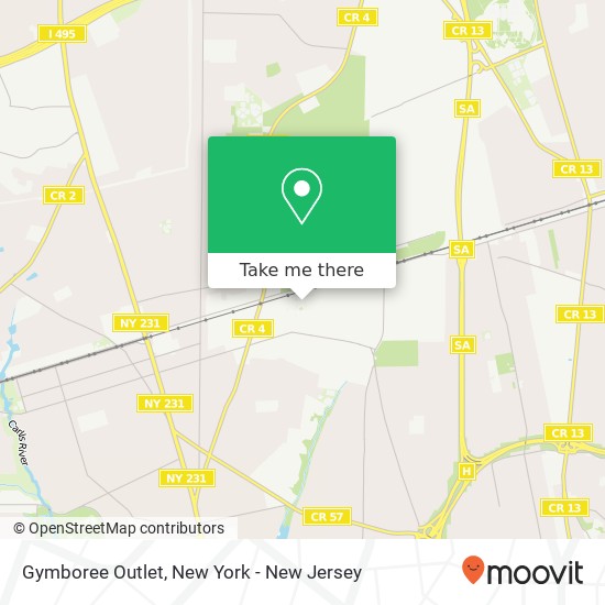 Gymboree Outlet map