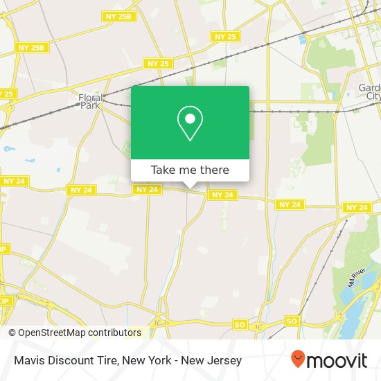 Mapa de Mavis Discount Tire