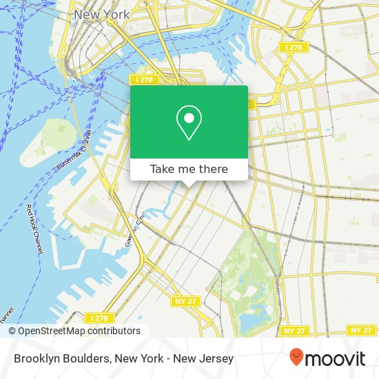 Mapa de Brooklyn Boulders