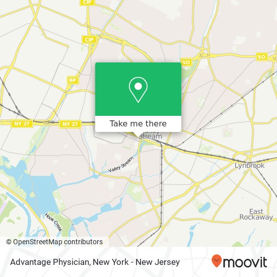 Mapa de Advantage Physician