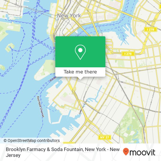Mapa de Brooklyn Farmacy & Soda Fountain