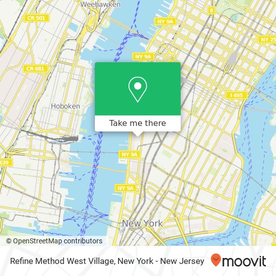 Mapa de Refine Method West Village