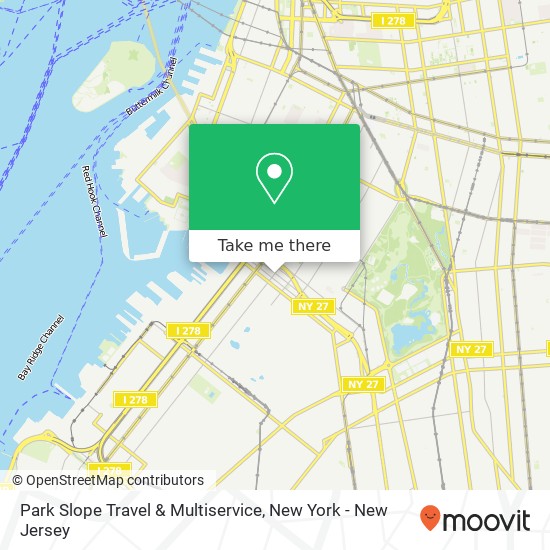 Park Slope Travel & Multiservice map