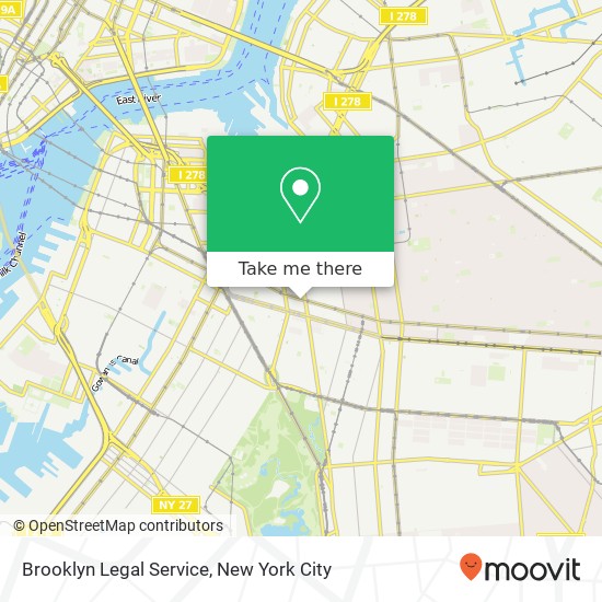 Mapa de Brooklyn Legal Service